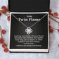 Twin Flame Necklace Gift for Soulmate With Message Card