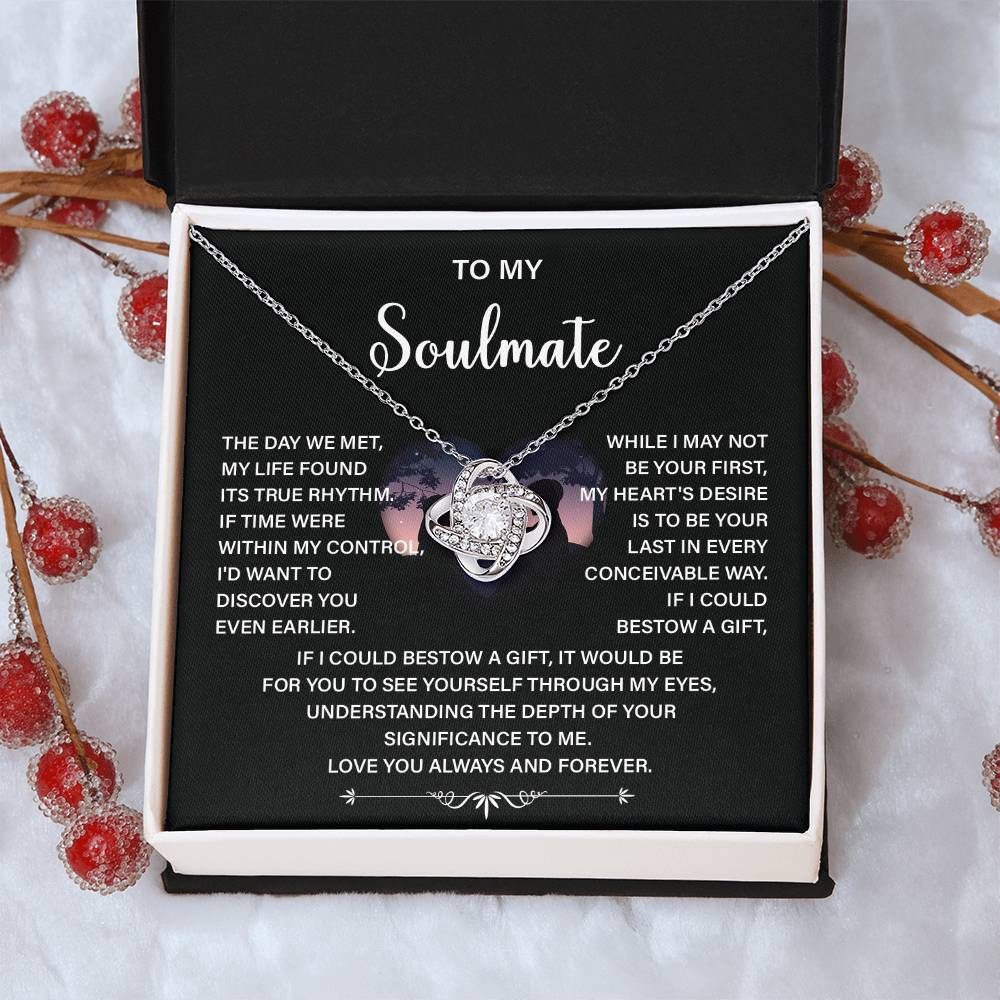 Soulmate Necklace Gift – Love You Always & Forever