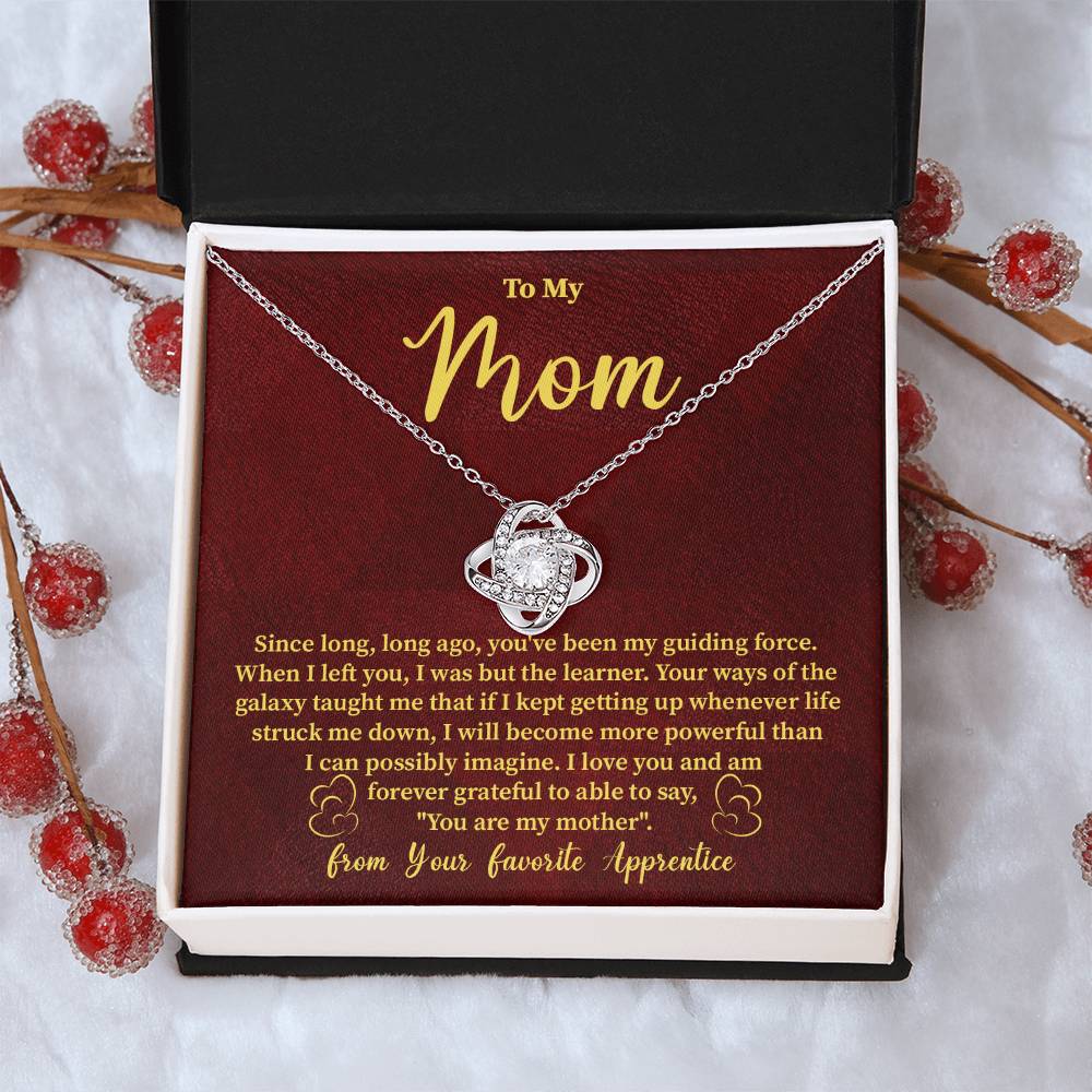 Funny Galaxy Mom Necklace Gift – with Message Card