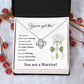 You Are a Warrior Necklace Gift – Inspirational Strength Jewelry