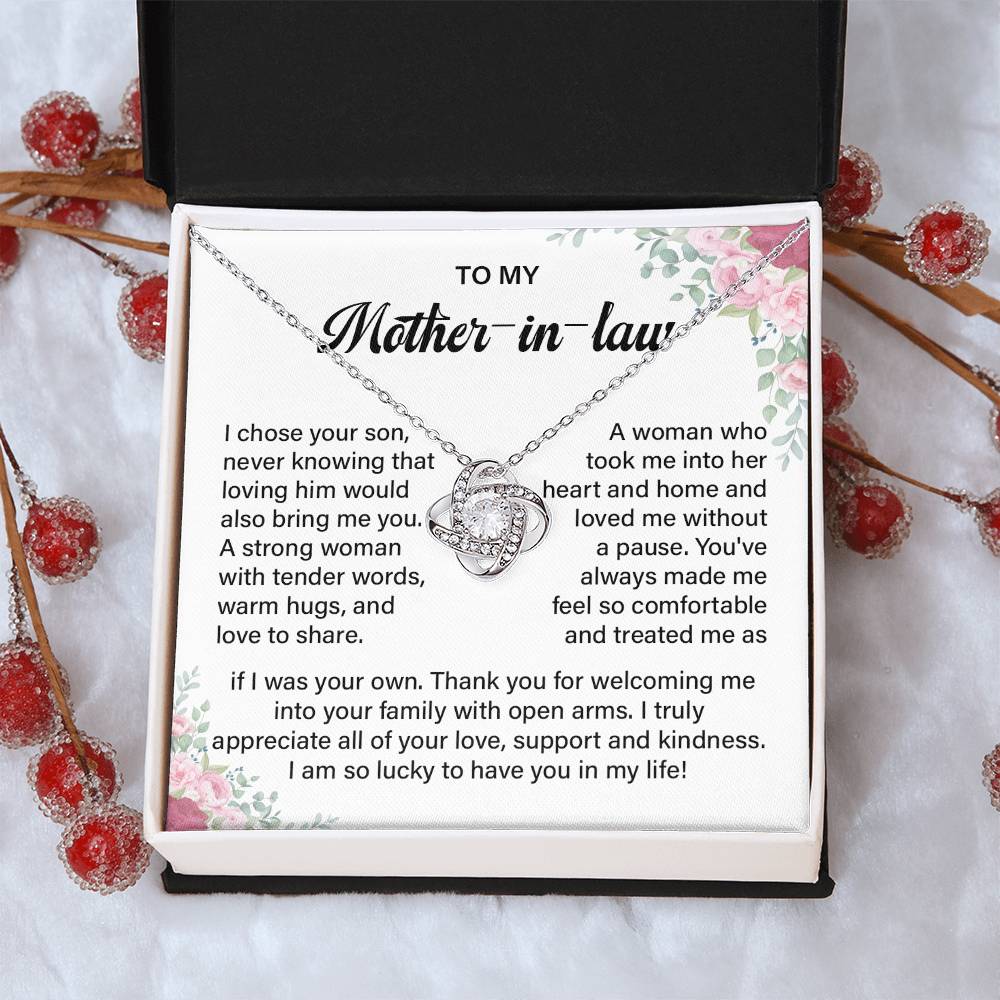 Mother-in-Law Necklace from Daughter-in-Law Gift Box
