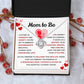 Mom to Be Necklace Gift with Heartfelt Card