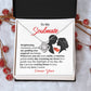 Soulmate Necklace Gift for Her with Love Message