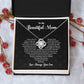 Mother Necklace from Son – with Gift Box & Message Card
