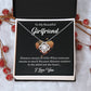 Long Distance Gift for Girlfriend Necklace with Card