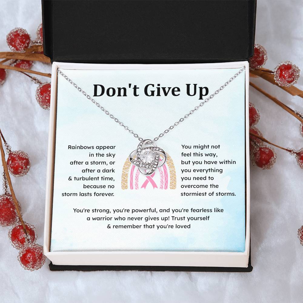 Don't Give Up Strength In Adversity Jewelry Don't Give Up Necklace Gift From Your Husband Meaningful Gift Supportive Gift Motivational Jewelry Never Give Up Necklace Breast Cancer Necklace For Soulmate Personal Growth Jewelry