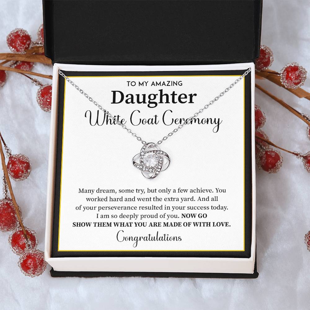 White Coat Ceremony Gift For Daughter Necklace With Gift Box