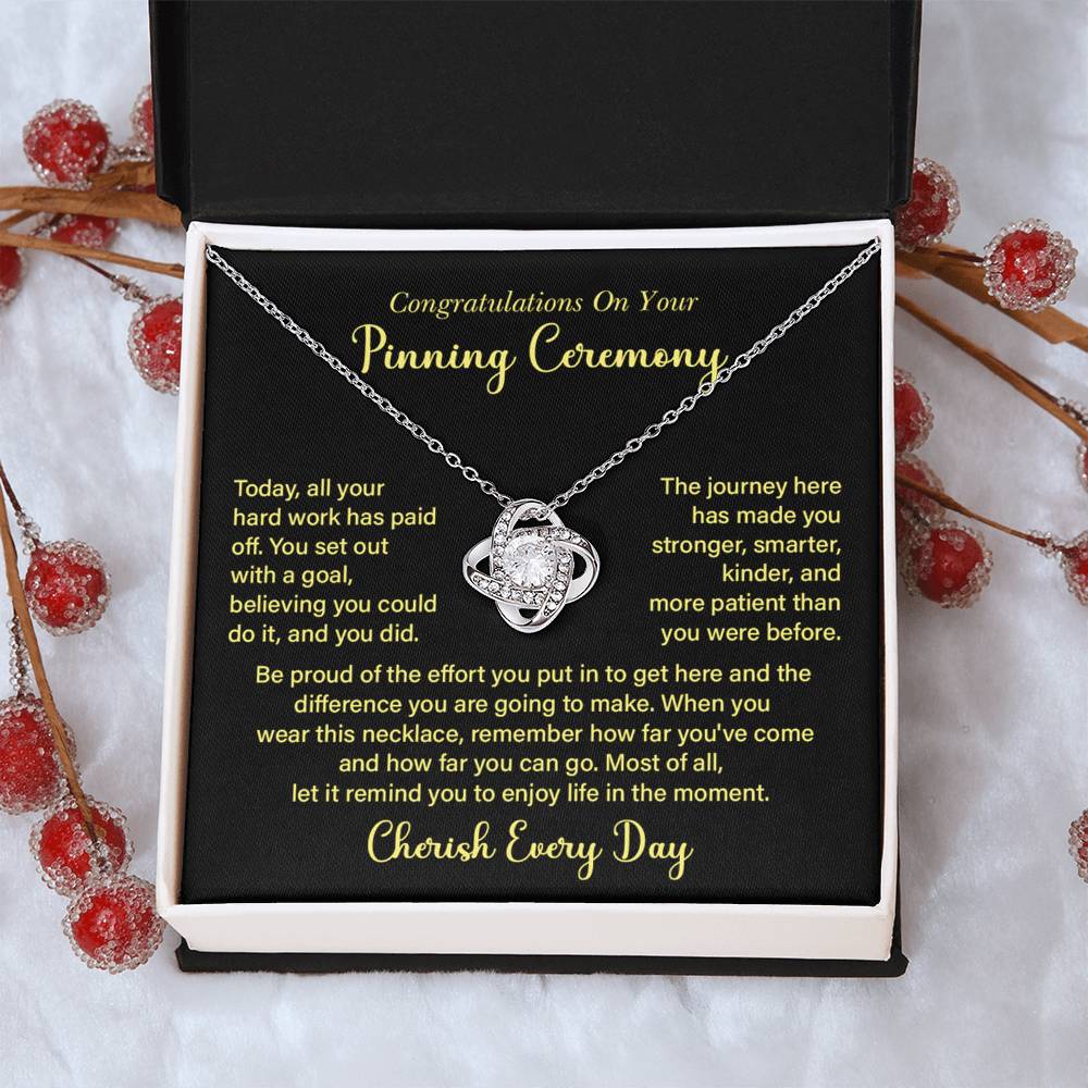 Congratulations On Your Pinning Ceremony Necklace Pinning Ceremony Necklace Gift Congratulations Pinning Ceremony Jewelry Journey Of Success Necklace Pinning Ceremony Milestone Necklace Necklace To Celebrate Hard Work Pinning Ceremony Keepsake Jewelry