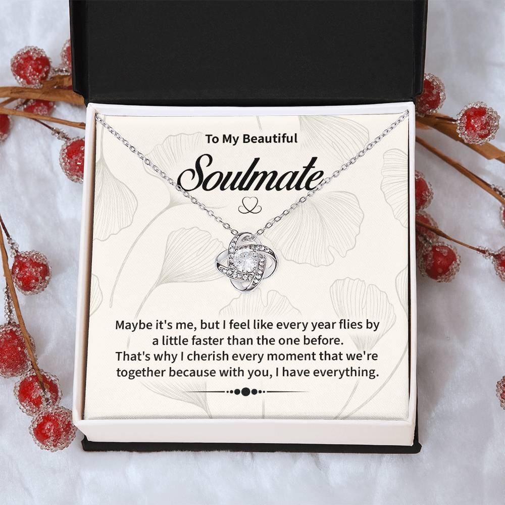 Soulmate Necklace for Her – Gift Box Included