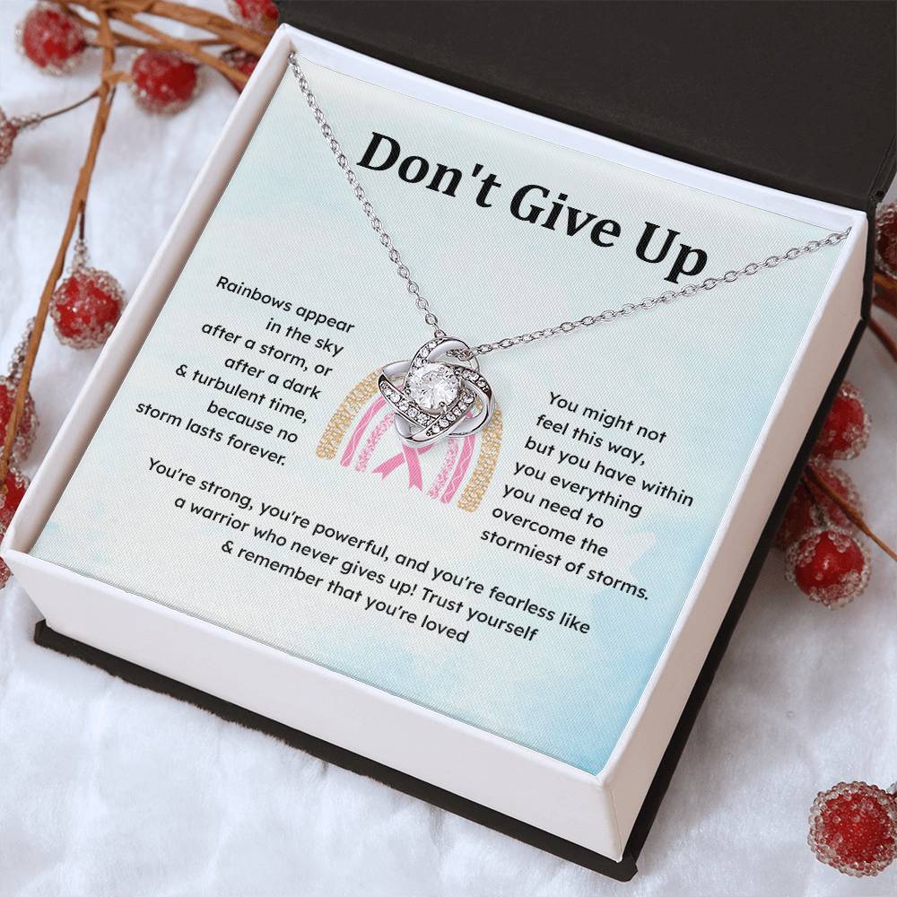 Don't Give Up Strength In Adversity Jewelry Don't Give Up Necklace Gift From Your Husband Meaningful Gift Supportive Gift Motivational Jewelry Never Give Up Necklace Breast Cancer Necklace For Soulmate Personal Growth Jewelry