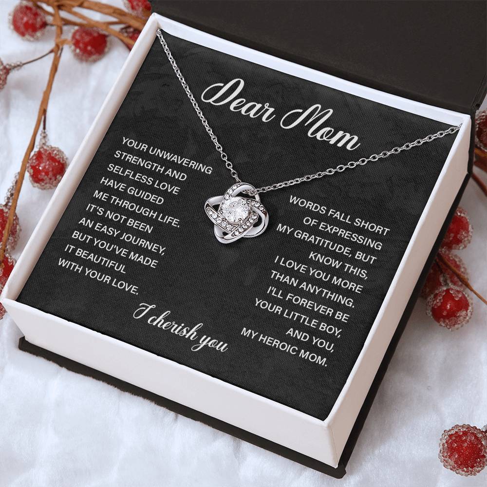 Dear Mom Dear Mom Necklace Gift Thoughtful Gift For Mom Unique Gift For Mother-child Bond Meaningful Gift For Mom Proud Son Gift For Mom Special Occasion Gift For Mom Best Mom Ever Necklace Spiritual Bond With Mom Necklace