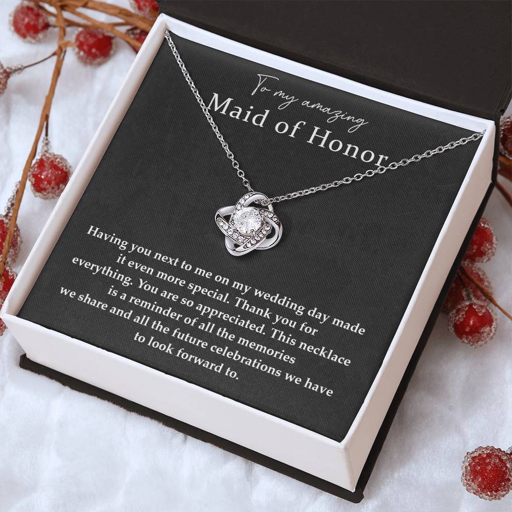 Wedding Day Necklace For Maid Of Honor Friendship Necklace For Maid Of Honor Jewelry Gift For Maid Of Honor Meaningful Gift For Maid Of Honor Emotional Gift For Maid Of Honor Special Gift For Maid Of Honor Necklace For Maid Of Honor Thank You Gift