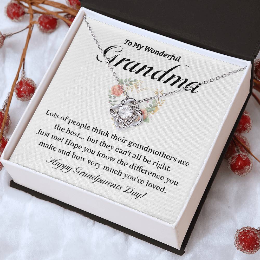 To My Wonderful Grandma Grandma Necklace Gift Heartfelt Gift For Grandma Sentimental Jewelry For Grandmother Granddaughter To Grandma Gift Special Gift For Grandma Grandmother Appreciation Gift Meaningful Gift For Grandma