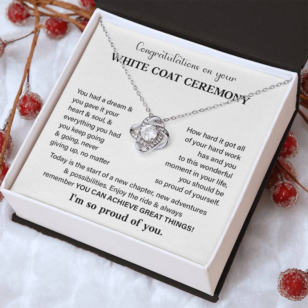 Congratulations On Your White Coat Ceremony White Coat Ceremony Congratulations Necklace New Beginnings Jewelry Meaningful Gift Supportive Gift Emotional Connection Necklace Motivational Jewelry You Are Amazing Necklace