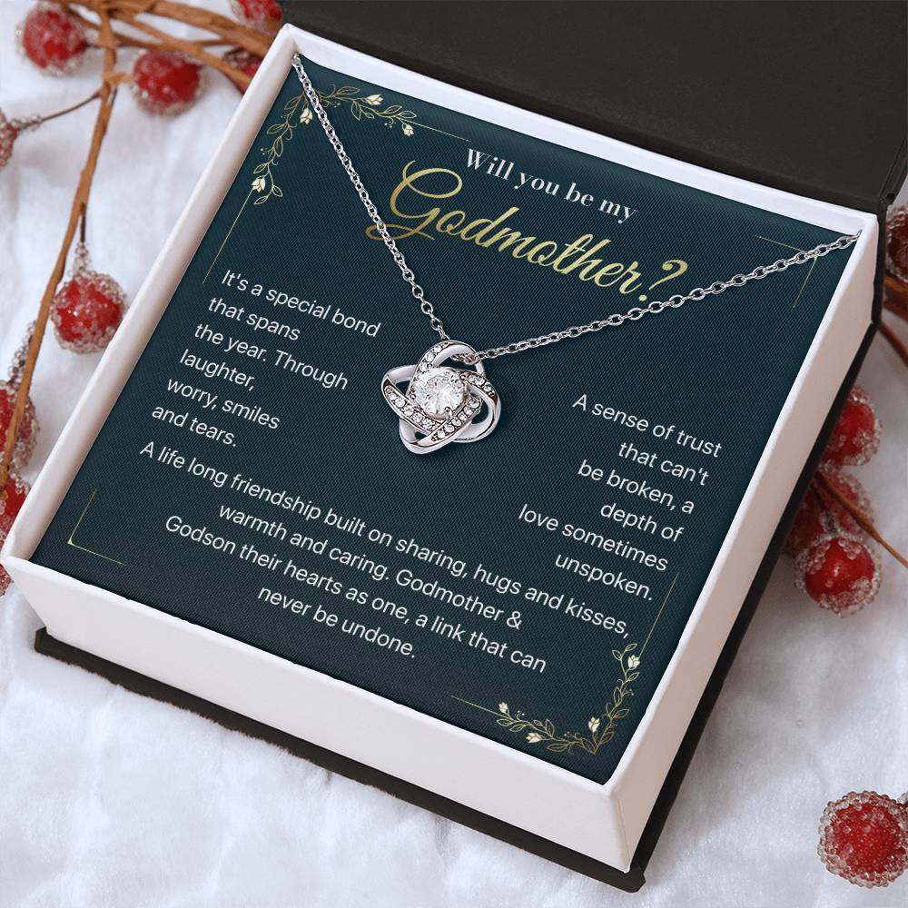 Will you be my Godmother Endless Support Necklace Bright Future Necklace Faithful Godmother Jewelry Strength In Unity Necklace Empowering Presence Jewelry Enduring Bond Necklace Emotional Support Pendant Inspirational Connection Jewelry