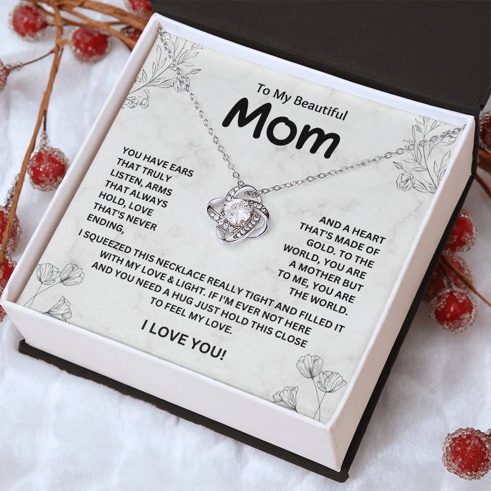 Necklace Gift for Mom from Daughter – Gift Box Included