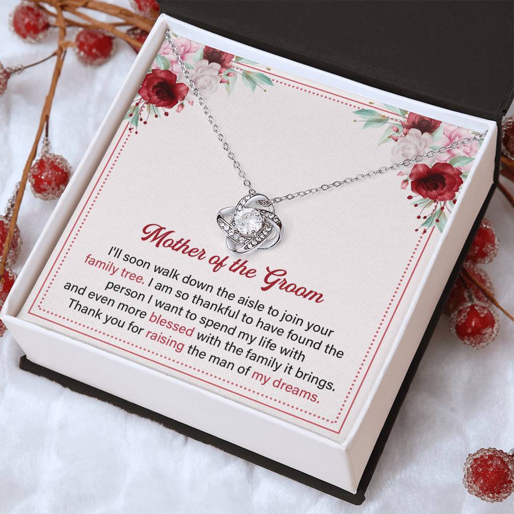 Mother of the Groom Necklace Gift With Message Card
