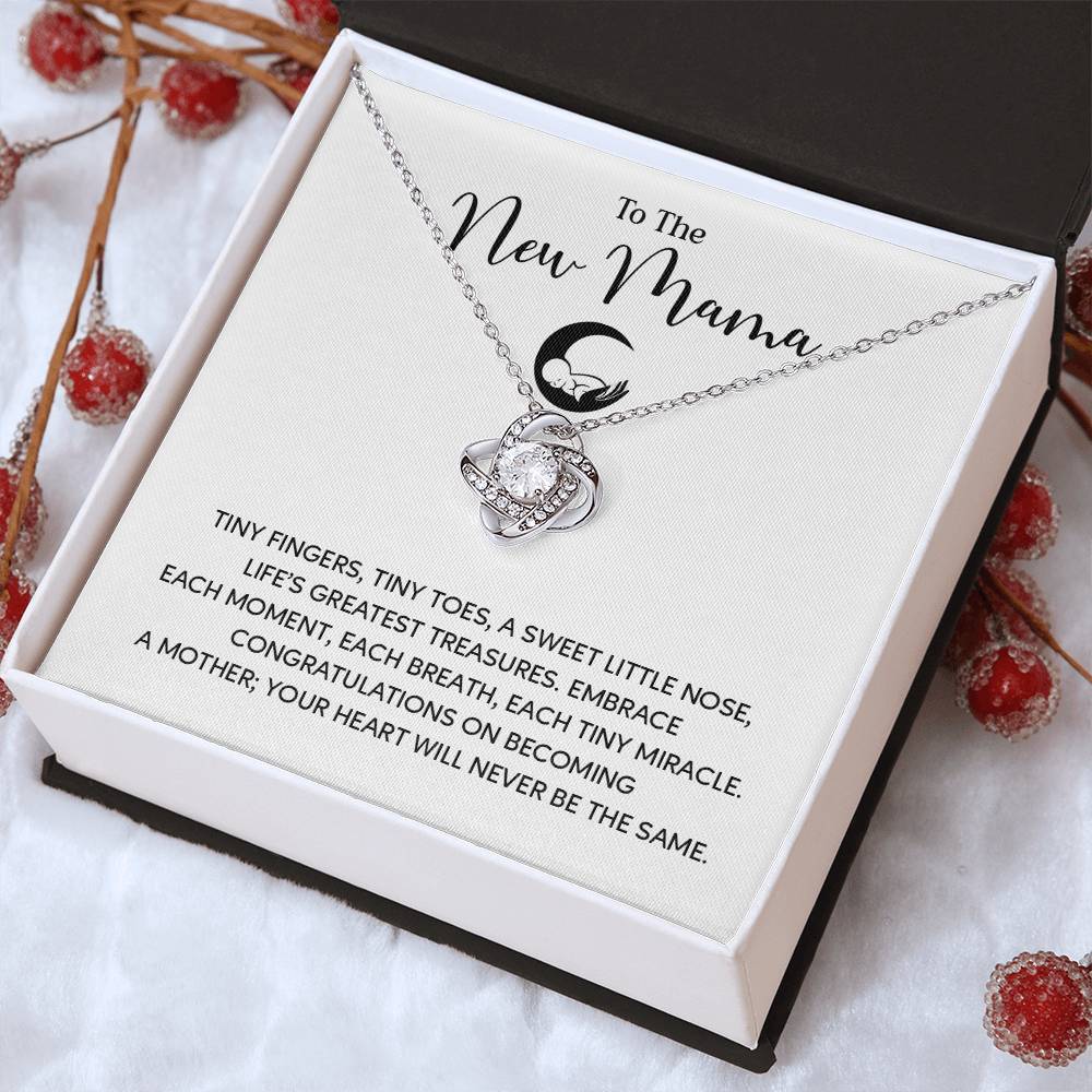 To The New Mama Gift From Your Mom Mama Jewelry Motherhood Gifts Personalized Baby Shower Gift Unique Gift For New Moms Sentimental Necklace For Mama Mom To Be Gift Cute Baby Shower Jewelry Welcome Baby Necklace Meaningful Gift For Mothers