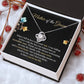 Mother of Groom Necklace Gift – Message Card Jewelry