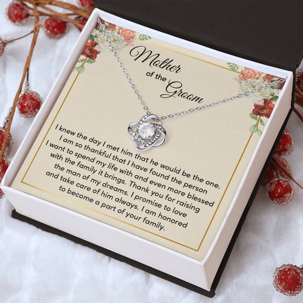 Mother of the Groom Wedding Necklace with Gift Box