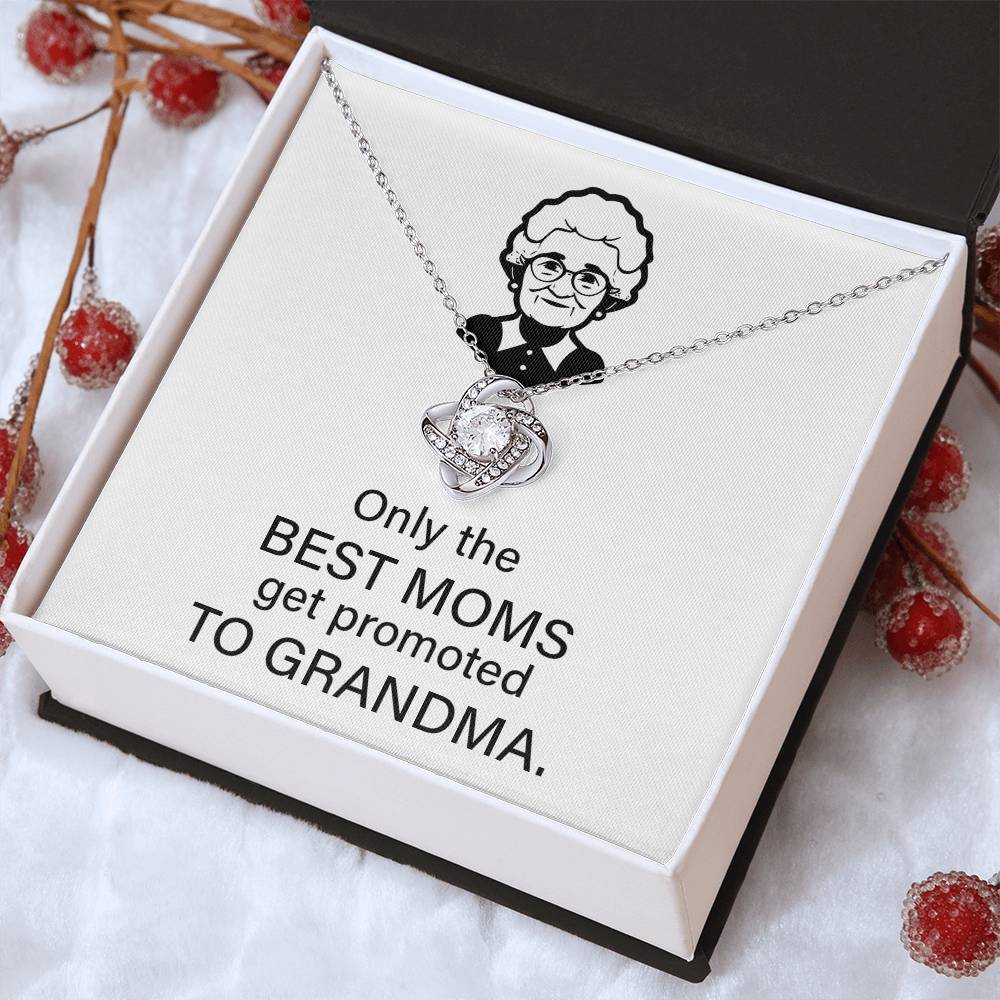 To The Best Moms Who Become Grandmas Grandma Necklace Gift Best Mom To Grandma Gift Jewelry Gift For Grandma Sentimental Jewelry For Grandmother Emotional Keepsake For Grandma Family Connection Necklace Sentimental Keepsake For Grandma