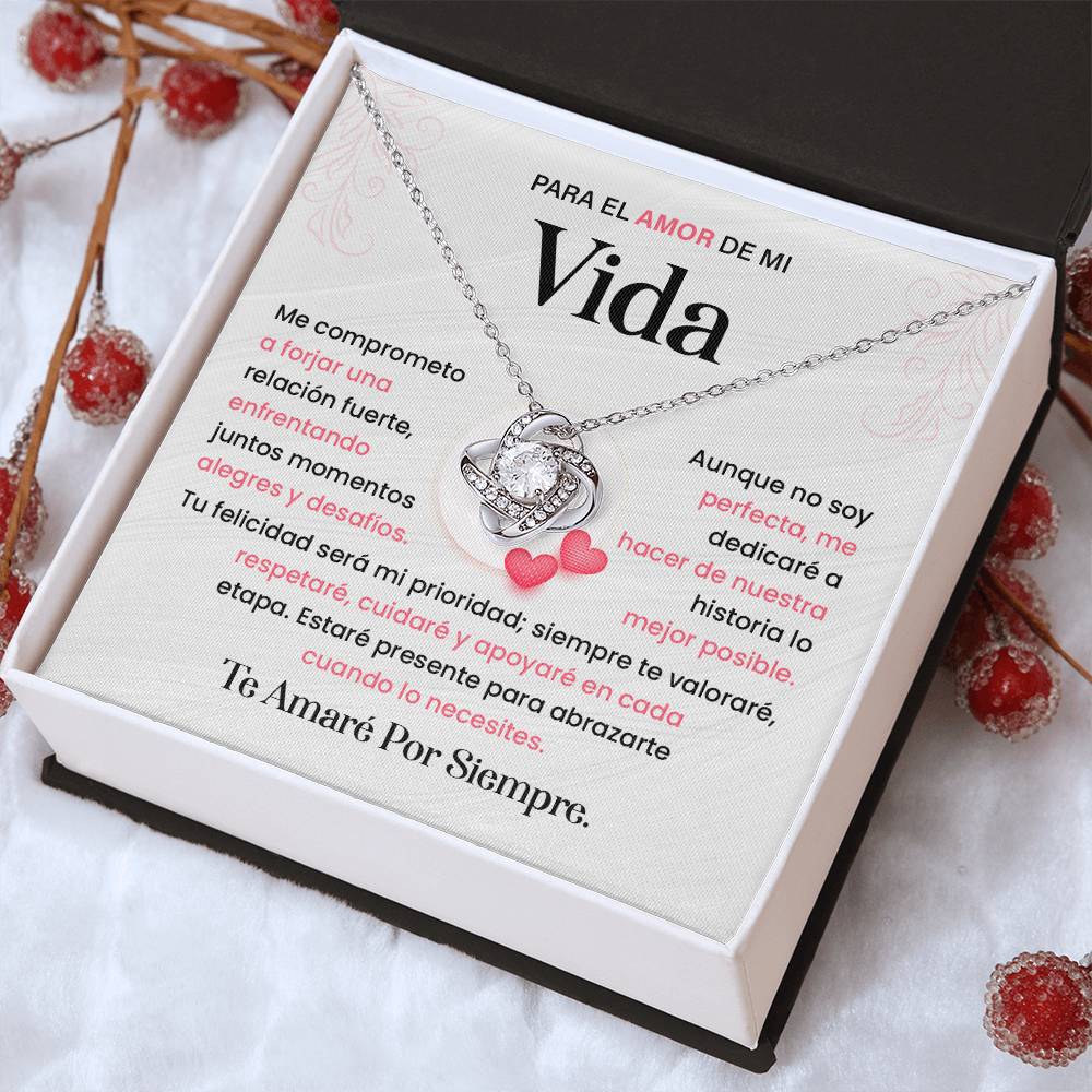 Spanish Romantic Necklace Gift for Her with Love Note