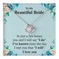 Beautiful Bride Gift Necklace From Groom on Wedding Day