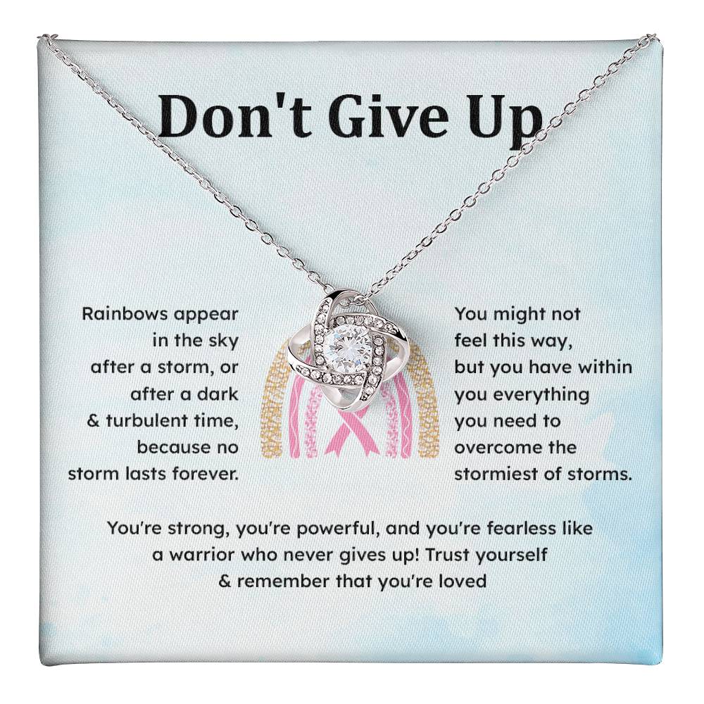 Don't Give Up Strength In Adversity Jewelry Don't Give Up Necklace Gift From Your Husband Meaningful Gift Supportive Gift Motivational Jewelry Never Give Up Necklace Breast Cancer Necklace For Soulmate Personal Growth Jewelry