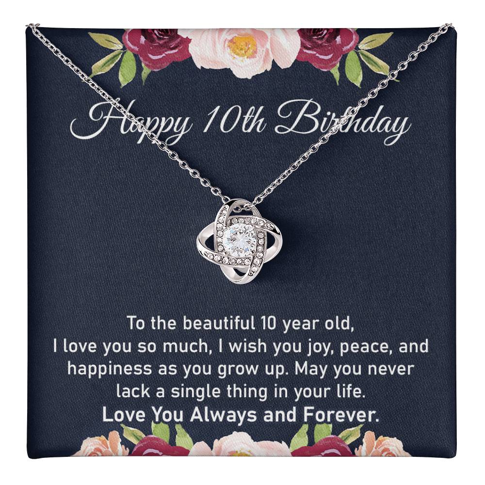 10th Birthday Gift Necklace for Little Girl