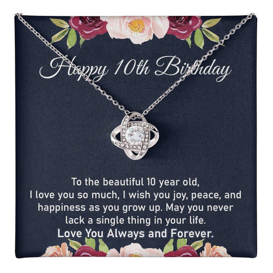 10th Birthday Gift Necklace for Little Girl