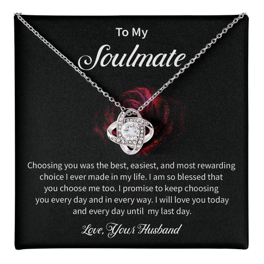 Husband to Soulmate Gift for Wife – Love Message Card