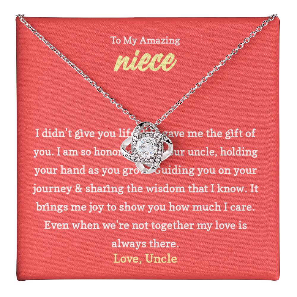 Necklace Gift for Niece from Her Loving Uncle