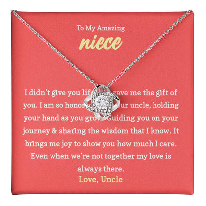 Necklace Gift for Niece from Her Loving Uncle