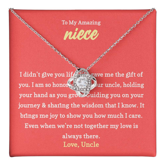 Necklace Gift for Niece from Her Loving Uncle