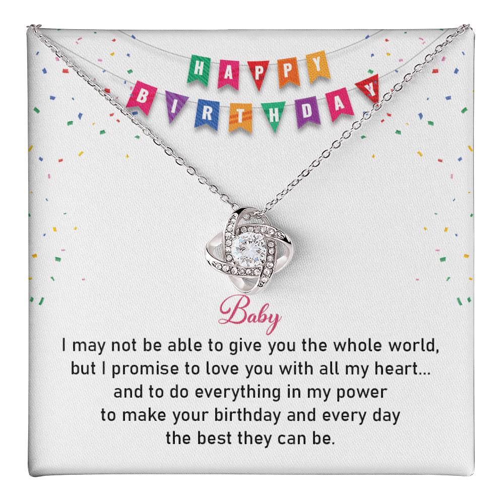 Birthday Necklace Gift for Girlfriend with Love Card