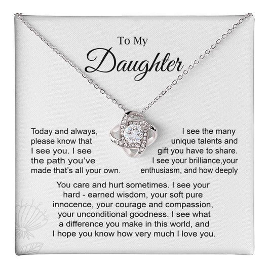 Daughter Necklace Gift from Mom