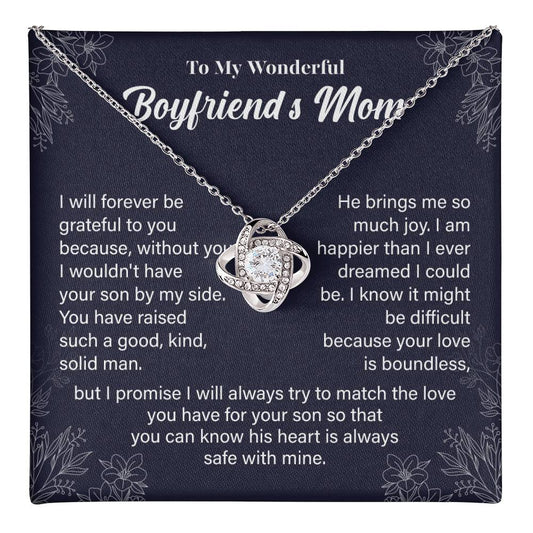 Boyfriend’s Mom Necklace Gift – With Message Card