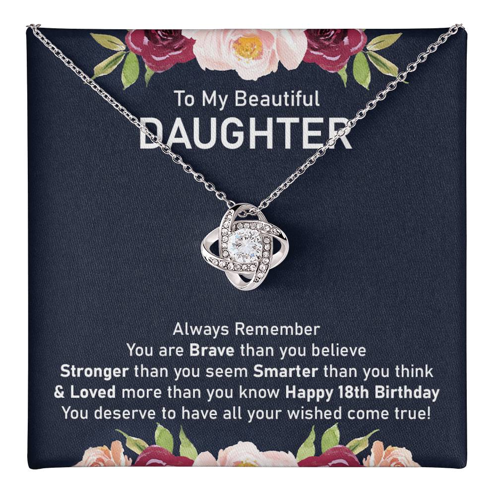 18th Birthday Necklace for Daughter Gift