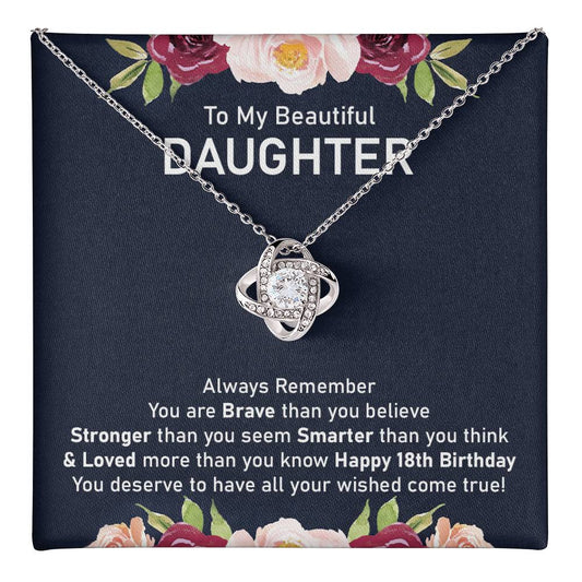 18th Birthday Necklace for Daughter Gift