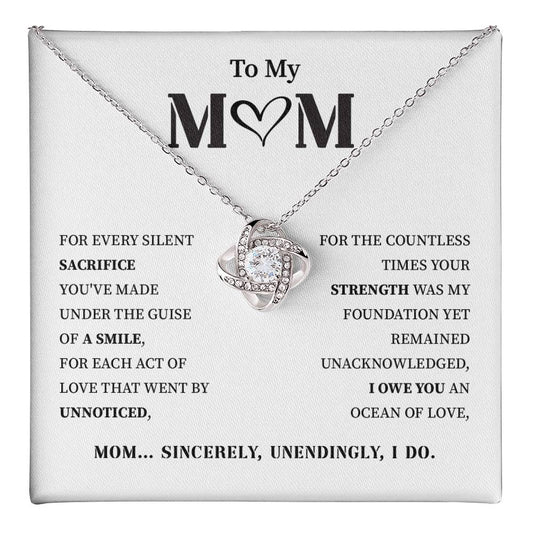 To My Mom Beautiful Necklace In Premium Gift Box