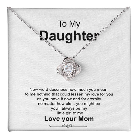 Daughter Necklace Gift from Mom With Love Keepsake