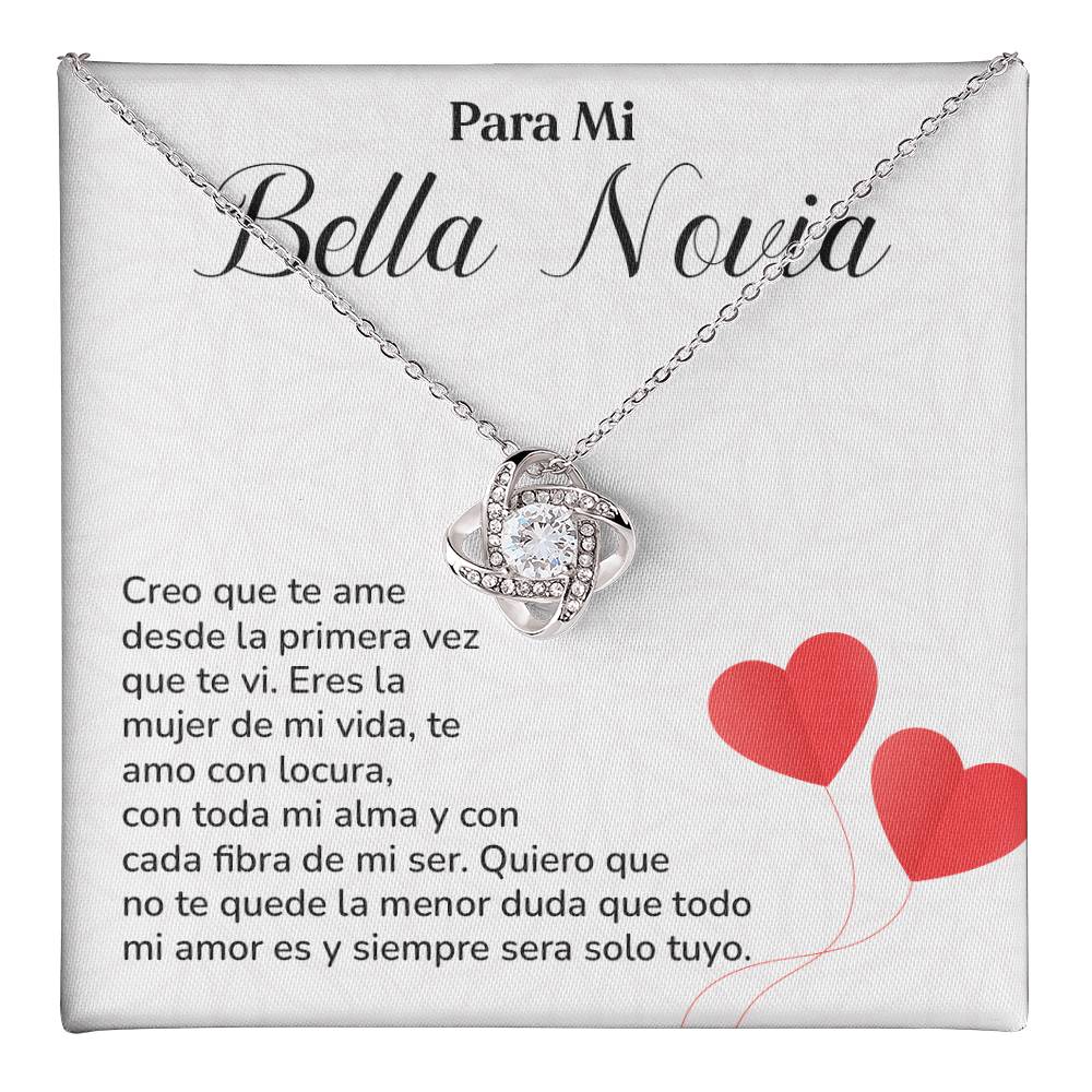 Collar Para Mi Bella Novia Amor Eterno Para Novia Mensaje Personalizado Para Ella Regalo Pasional Para Mi Novia Collar De Amor Para Ella Regalo De Aniversario Para Mi Novia Regalo De San Valentín Para Novia Regalo Para Mujer Especial Joyería Romántica