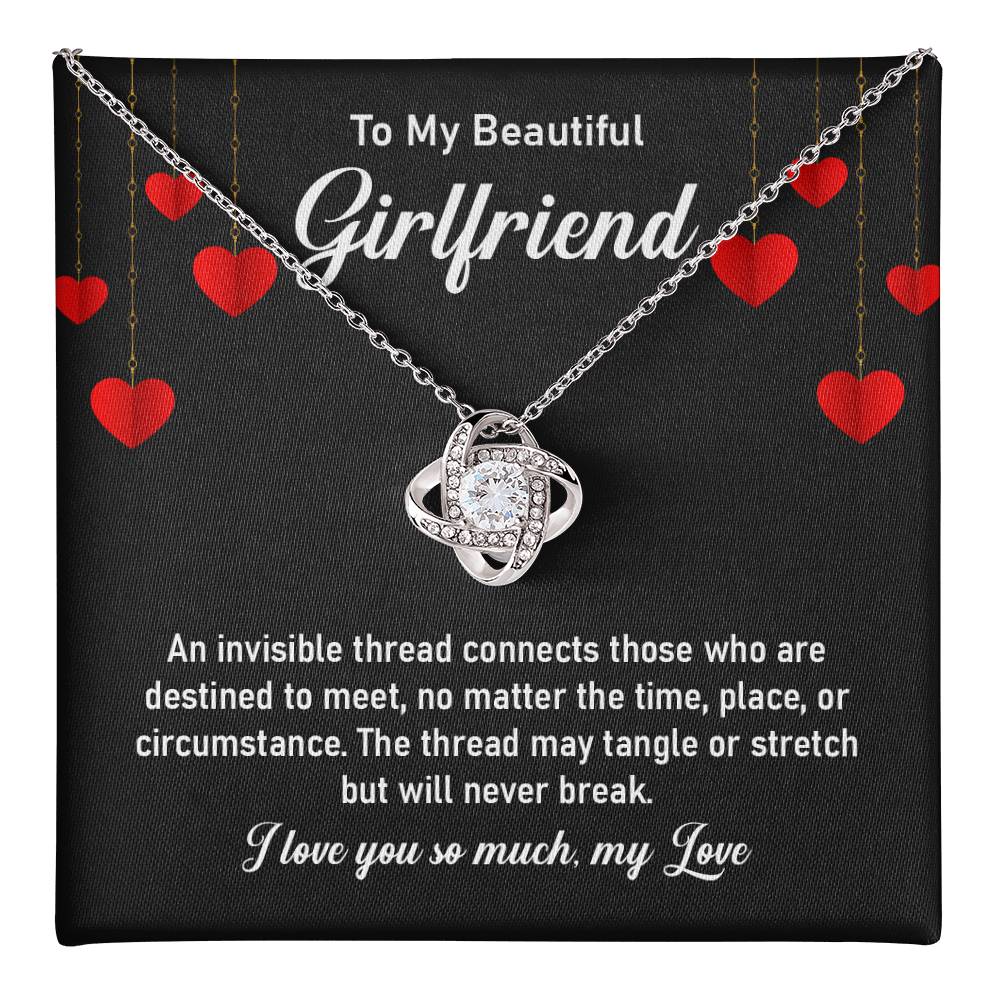 To My Beautiful Girlfriend – Necklace with Message Card