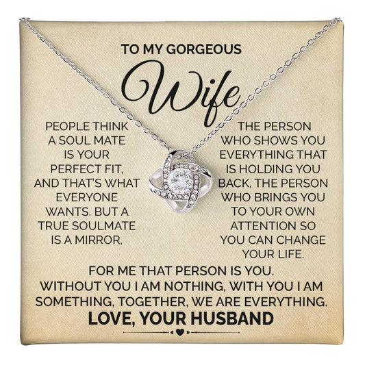 Wife Necklace Gift from Husband Romantic Quote