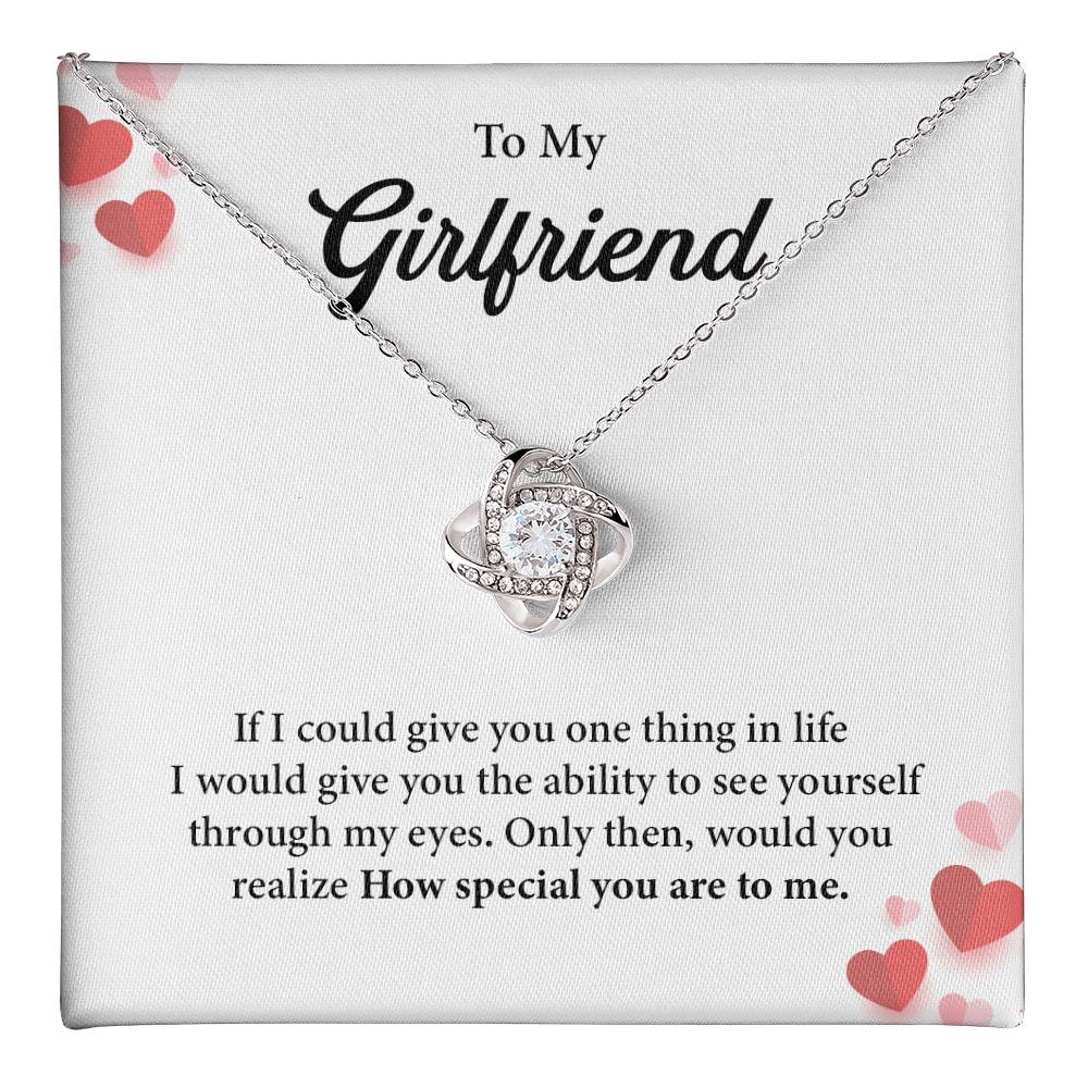 Meaningful Necklace Gift for Girlfriend with Love Card