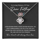 Sympathy Necklace for Loss of Father with Gift Card