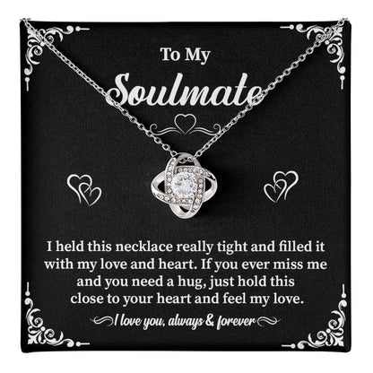 Soulmate Necklace for Her with Gift Box and Message