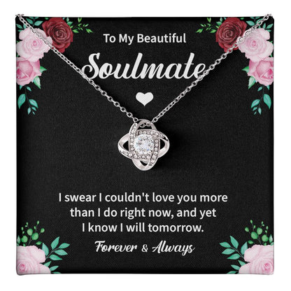 Beautiful Soulmate Necklace with Message Card & Gift Box
