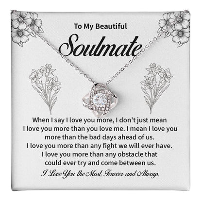 Soulmate Necklace for Her – Forever Love Message Card
