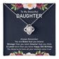 13th Birthday Necklace Gift for Daughter With Message Card